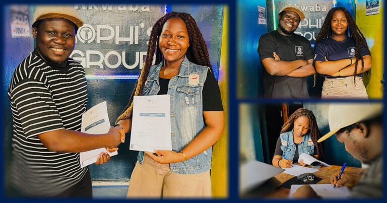 Dolie signe son contrat chez KOPHI'S MUSIC, label Urban Gospel ivoirien — Mars 2026